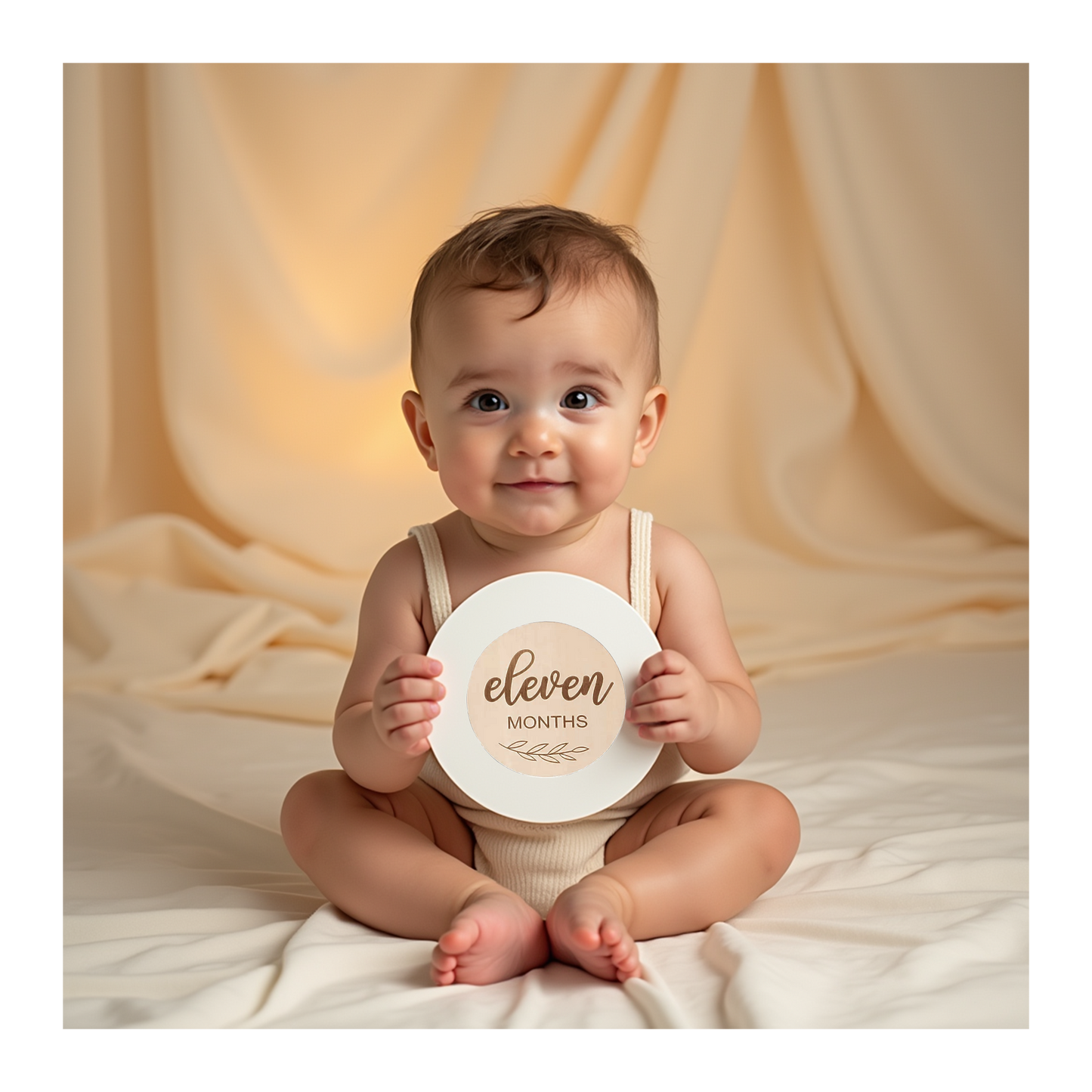 Houten Maandelijkse Mijlpaalkaarten