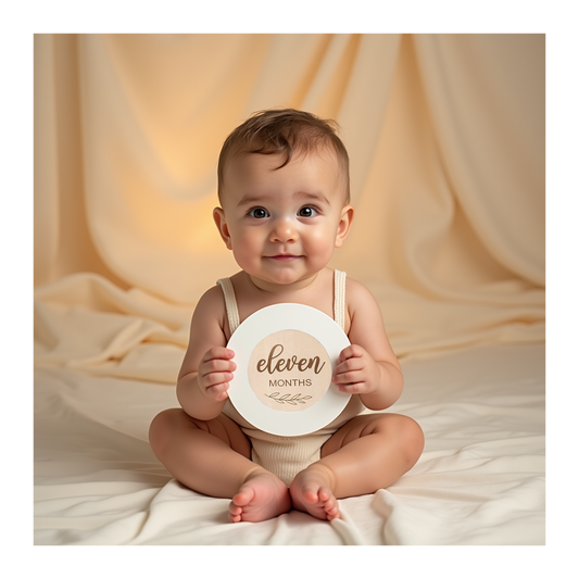 Houten Maandelijkse Mijlpaalkaarten