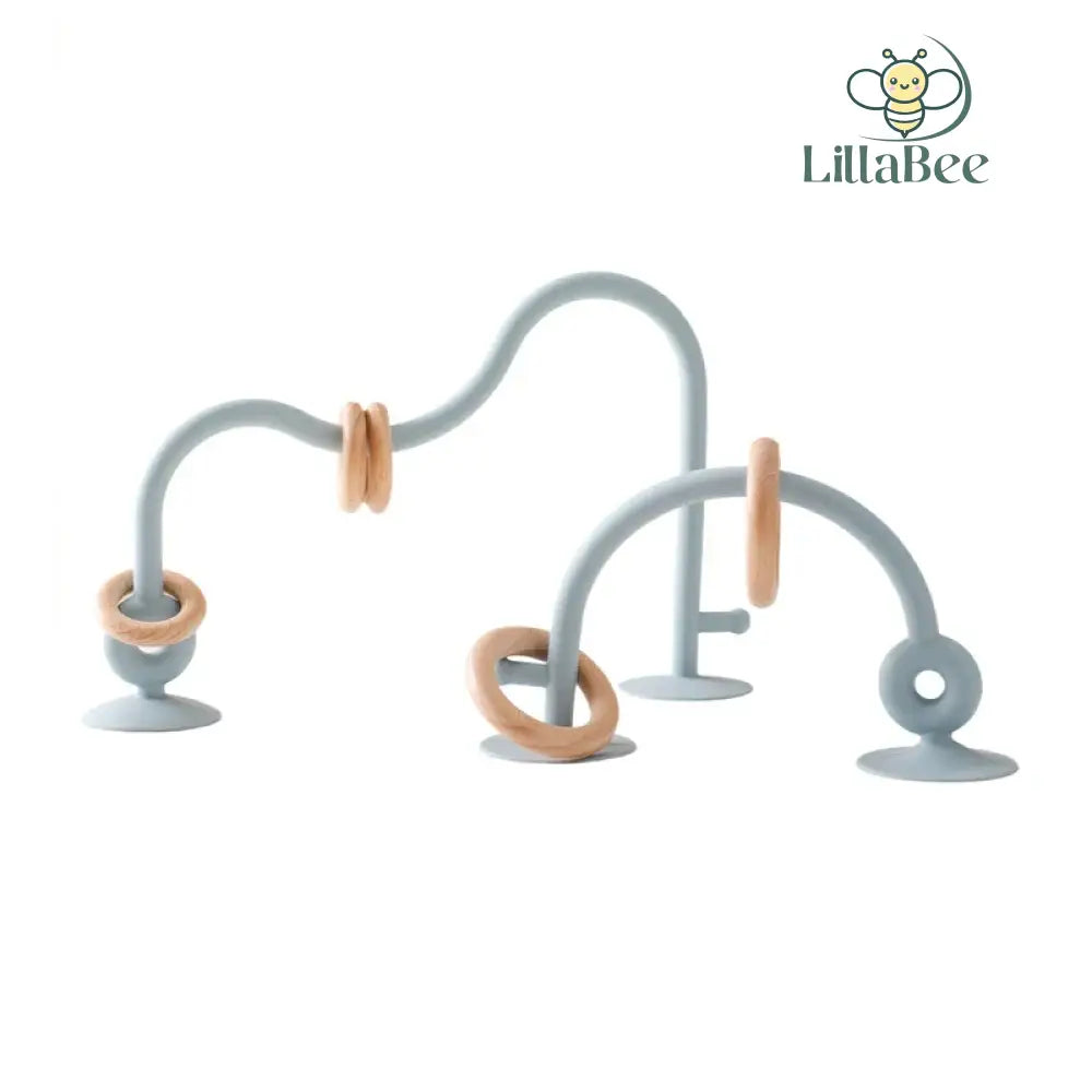 Siliconen Bijtring Montessori Blauw