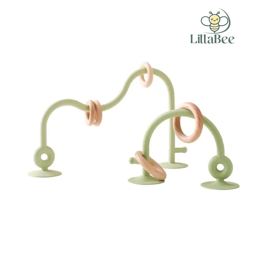 Siliconen Bijtring Montessori Groen